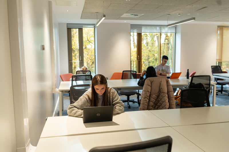 quiet study space